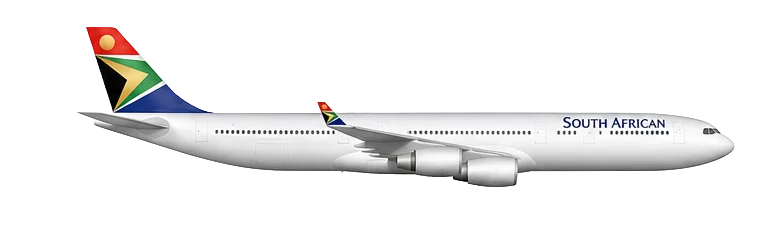 SAA Airbus A340 render - consistent angle, scale and lighting