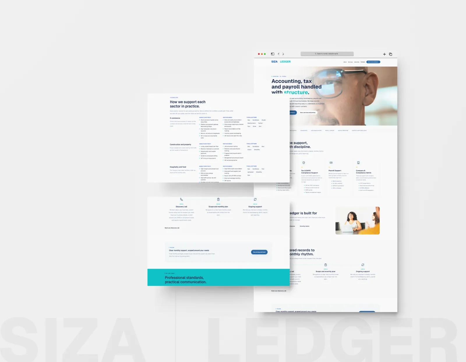 Siza Ledger accounting website