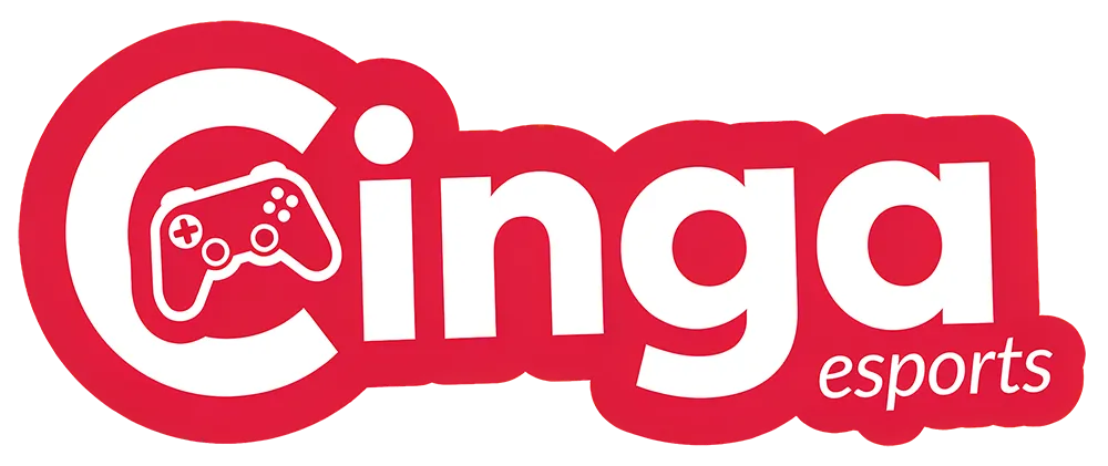 Cinga eSports red and white wordmark